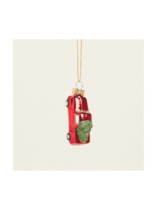 Auto Hängendes Weihnachtsbaumschmuck Glasartig Auto 7cm
