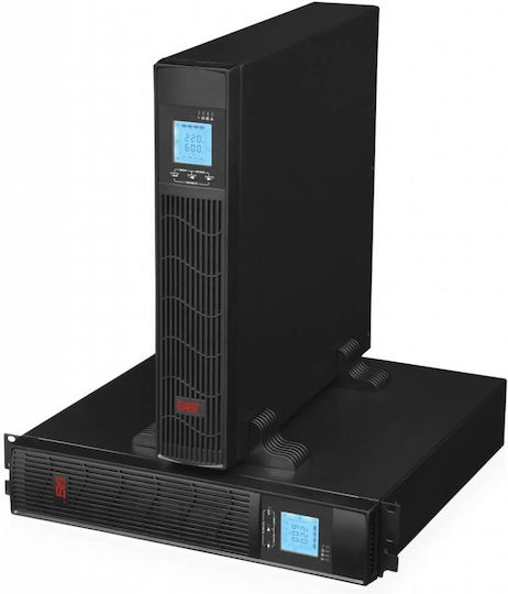 Eurocase EA610RT UPS Line-Interactive 1000VA 800W with 3 Power Plugs