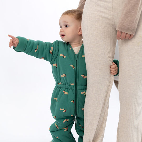 Bemini Winter Schlafsack mit Füßen Magic 3 Tog Wouff Green