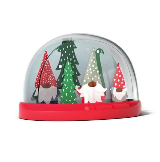 Crăciun Glob de Zăpadă cu Pitici 7x7x9cm 1buc