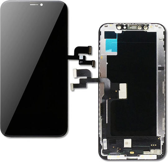 Οθόνη OLED Soft Oled Grade A με Μηχανισμό Αφής για iPhone XS (Μαύρο)