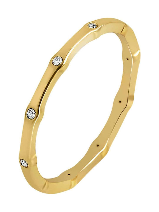 Akzent Ring made of Steel Gold Plated