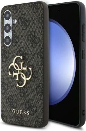 Guess Metal Logo Back Cover Δερματίνης Καφέ (Galaxy S24 FE)