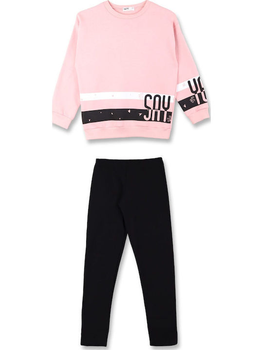 Nek Kids Wear Kinderbekleidungssets mit Leggings Rosa 2Stücke Nek Kids Wear Kinderbekleidungssets mit Leggings Rosa 2Stücke