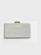Clutch Bag Strass Silver Silver