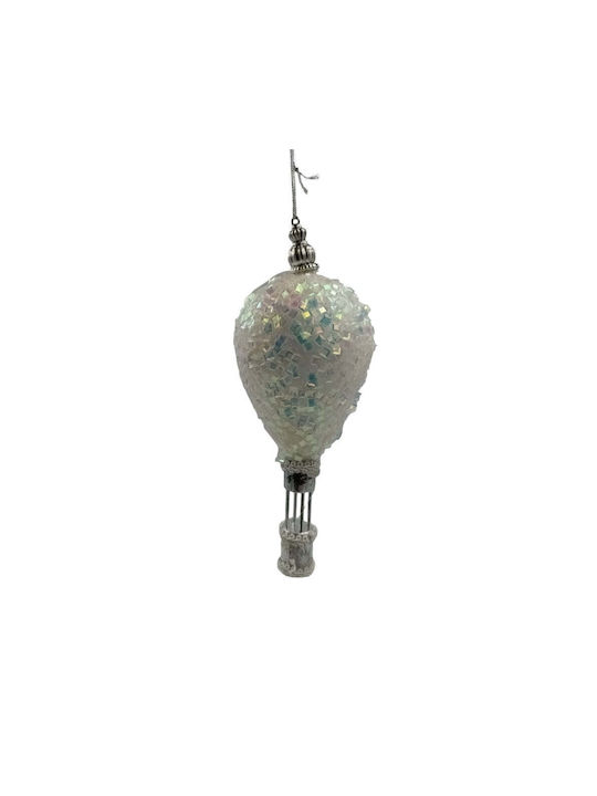 Hanging Ornament Balloon Plastic with Glitter