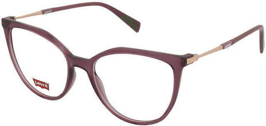 Levi's Transparent Femei Rame Ochelari Ochi de pisică LV 1076 0T7