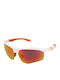 Polaroid Unisex Ochelari de soare cu Alb Cadru și Portocaliu Polarized Oglindă Lentilă PLD7055/S VK6/BG