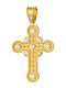 Dio Jewellery Lab Women's Byzantine Cross from Gold Plated Silver