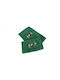 Dimcol Christmas Towel Set 2 Pieces 30x50 50x90 Christmas Socks Green 100% Cotton