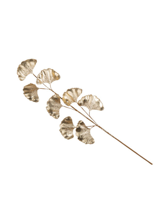 Beauty Home Christmas Decorative Branch Length 53cm Ginkgo Gold
