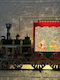 Train Christmas Decorative Train Lighted with Santa Claus 19x10x29cm