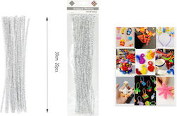 Pfeifenreiniger für Bastelarbeiten Silber 30 cm 20 Stk Pfeifenreiniger für Bastelarbeiten Silber 30 cm 20 Stk