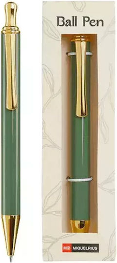 Miquerlius Druckknopf-Stift Blau Langanhaltende Tinte 0,7mm Blätter im Wind Grün Mr11931