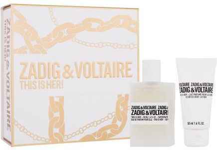 Body Lotion Zadig And Voltaire This Is Her Gift Set COFRE THIS IS HER! EAU  DE PARFUM 100ML BODY LOTION 50ML