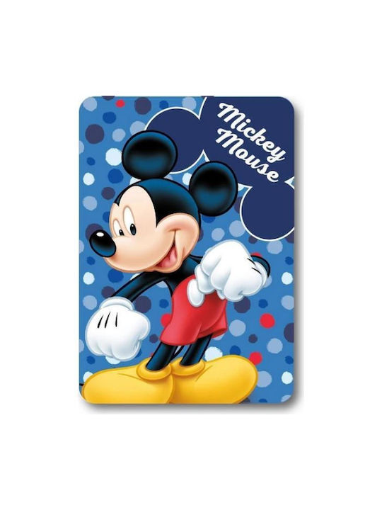 Disney Κουβέρτα Fleece Mickey Μπλε 100x140εκ.