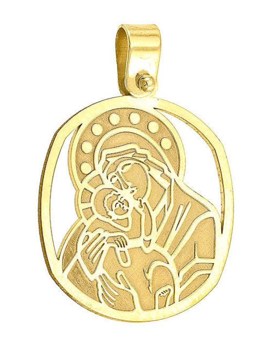 Dio Jewellery Lab Pendant Kids Talisman with the Virgin Mary made of Silver FY1