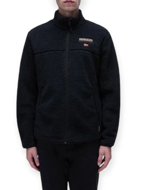 Napapijri Cardigan Bărbați Fleece Negru
