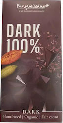 Ciocolată Neagră 100% Cacao Fără Zahăr Organică Benjamissimo 60g