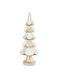 Christmas Decorative Fabric Pyramid Tree 80cm White