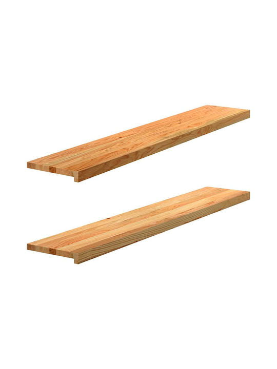 vidaXL Window Sill Wooden W140xH25cm