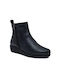 Leder Stiefeletten Damen Marineblau