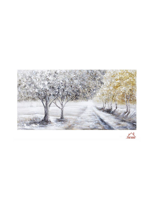 Πίνακας Καμβά 120x60x3cm Λουλούδια Δέντρα Forhome 907798 Home