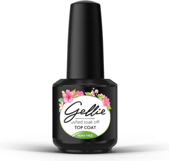 Gellie Top Coat for Semi-Permanent Nail Polish 15ml