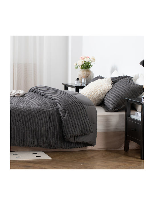 Saray Home Duvet Set Queen with Microfiber Fill...