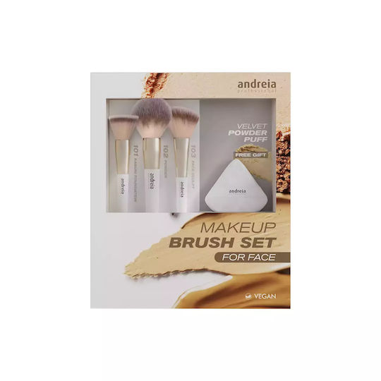 Andreia Professional Professional Set with Makeup Brushes 4pcs