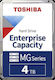 Toshiba MG10 Enterprise 4TB HDD Σκληρός Δίσκος 3.5" SATA III 7200rpm για Server MG10ADA400