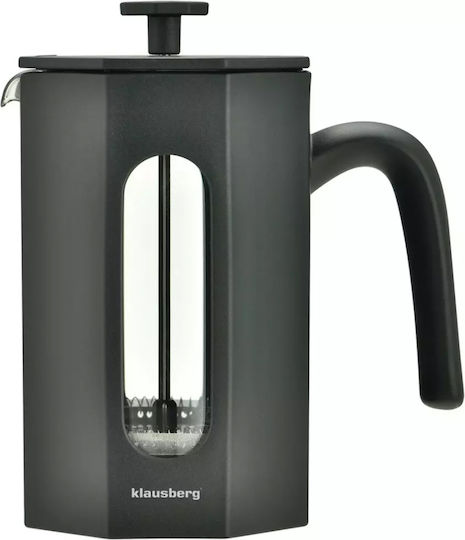 Klausberg Filterkaffeemaschine Handbetrieb Rostfreier Stahl Schwarz 800ml