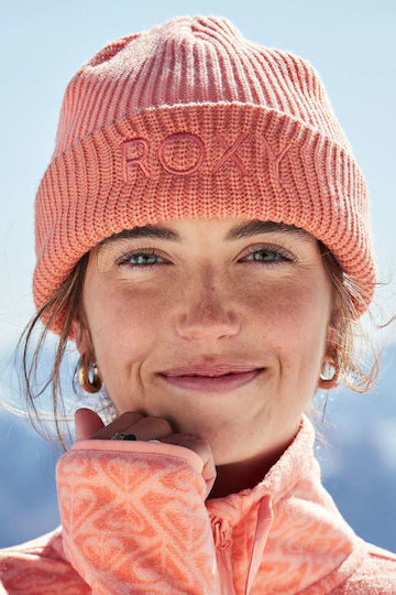 Freja Beanie Γυναικείος Σκούφος Πλεκτός σε Ροζ χρώμα