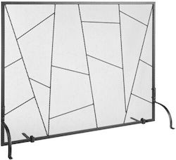 Vevor Μεταλλικό Προστατευτικό Τζακιού 90.6x72cm Γκρι