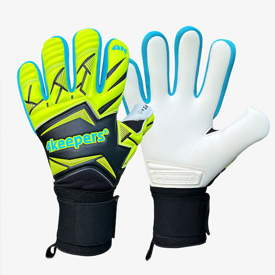 4Keepers Force Adults Goalkeeper Gloves Yellow