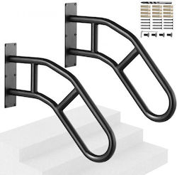Vevor 2 Pcs Outdoor Stair Railing 29" 1-3 Steps Cxsbshs29in2pb8mpv0 Vevor 2 Pcs Outdoor Stair Railing 29" 1-3 Steps Cxsbshs29in2pb8mpv0