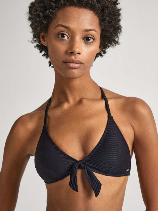 Pepe Jeans Bikini Triunghi Negru