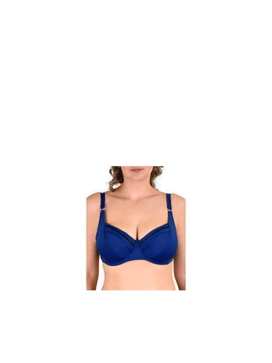 Lucero Bikini Bra Navy Blue