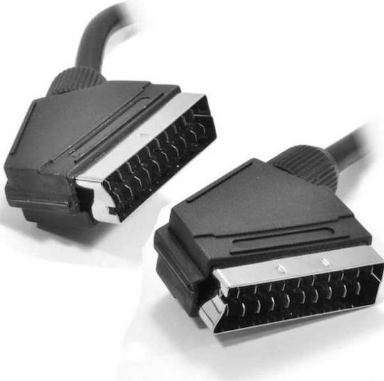 Καλώδιο Scart мъжки - Scart мъжки 1.5м Черен