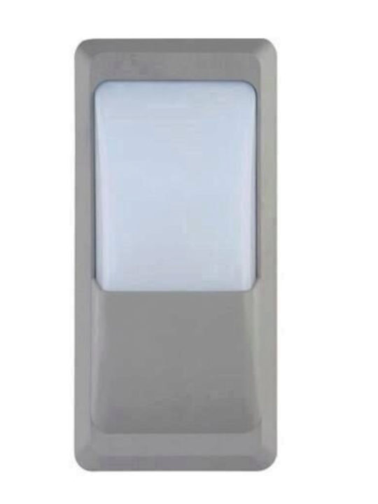 Horoz Electric Lumină de exterior montată pe perete LED IP65 12W cu Alb Natural Lumină 23x11εκ.