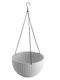 Strend Pro Κρεμαστό Κασπώ Rattan Λευκό 26x26εκ.
