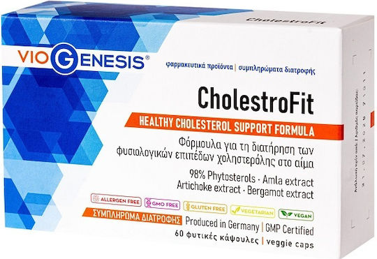 Viogenesis Cholestrofit Ειδικό Συμπλήρωμα Διατροφής 60 φυτικές κάψουλες