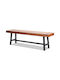 Outdoor Wooden Bench 160x36.5x48.2cm