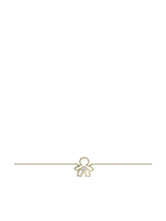 Ekan Kids Bracelet from Gold 14K with Baby Boy