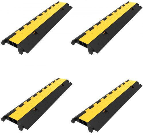 Vevor Προστατευτικό Καλωδίων Μαύρο GXB4TZ1000X250X50V0 4τμχ