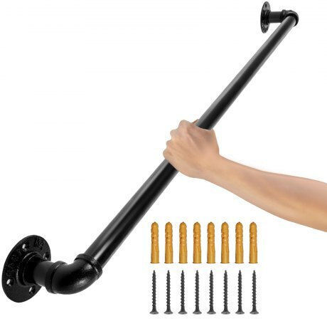 Iron Stair Handrail 2ft Wall Vevor Tzbgsltfsgyg20vccv0