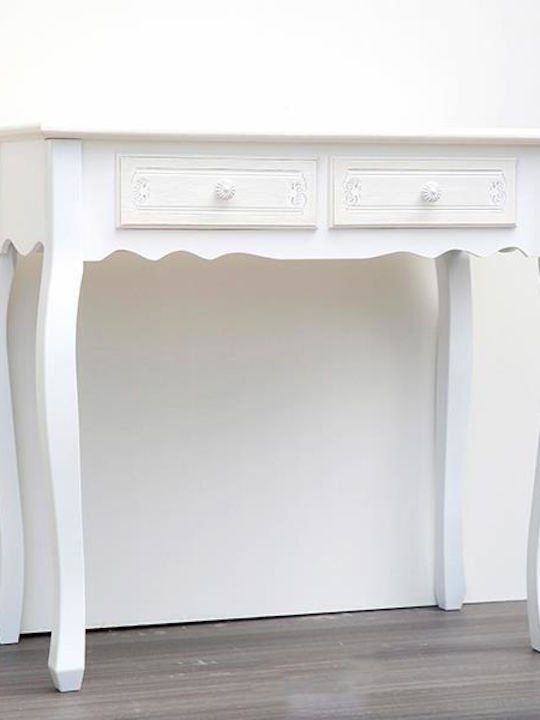 Console Table White L80xW40xH75cm