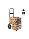Vevor Inox Wood Transport Trolley 67x52x110cm Black