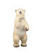Lianos Christmas Plush Figure Bear White Height 62cm Decorative
