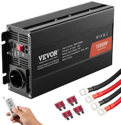 Vevor Καθαρός Ημιτονοειδής Μετατροπέας 1000w Dc12v Ac230v Τηλεχειριστήριο Ce Fcc Czxnbq1000wcilwt2v2